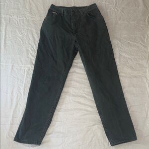 Dark Green Denim Wrangler Jeans